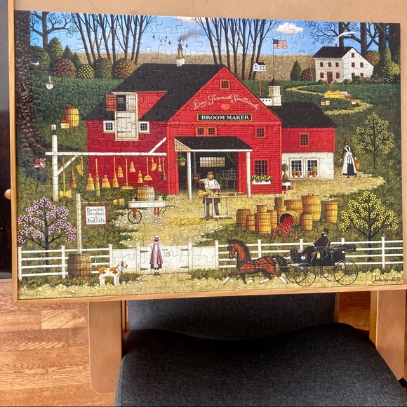 Like new! Buffalo Games Charles Wysocki Mr. Swallowbark 300 Large Piece Puzzle - Picture 9 of 9